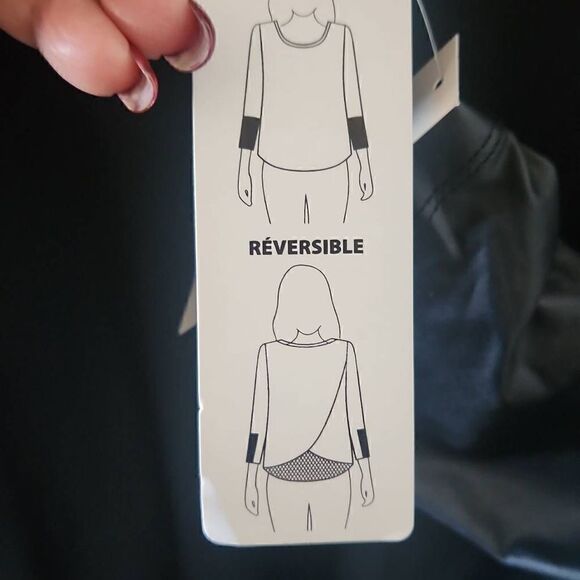 Peter Nygard Knit Black/Black Tunic Length Long Sleeve Pullover, NWT, M - Picture 10 of 10